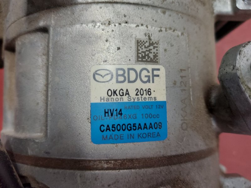 Компрессор кондиционера Mazda3 Hatchback 2020 BP Компрессор кондиционера Mazda3 Hatchback 2020 BP